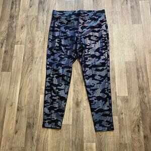 NWT Torrid Blue Metallic Camo Leggings Size 2